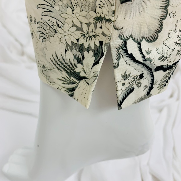 Zara / Floral Cream Gray Pant - Picture 5 of 7